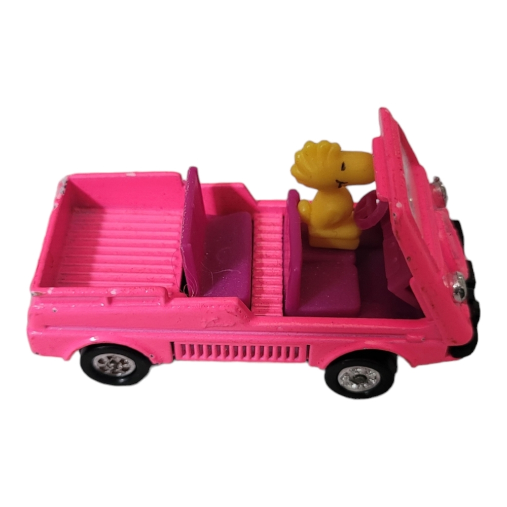 Vintage 1972 Aviva Woodstock Snoopy  Neon Pink Diecast Honda Hong Kong C…